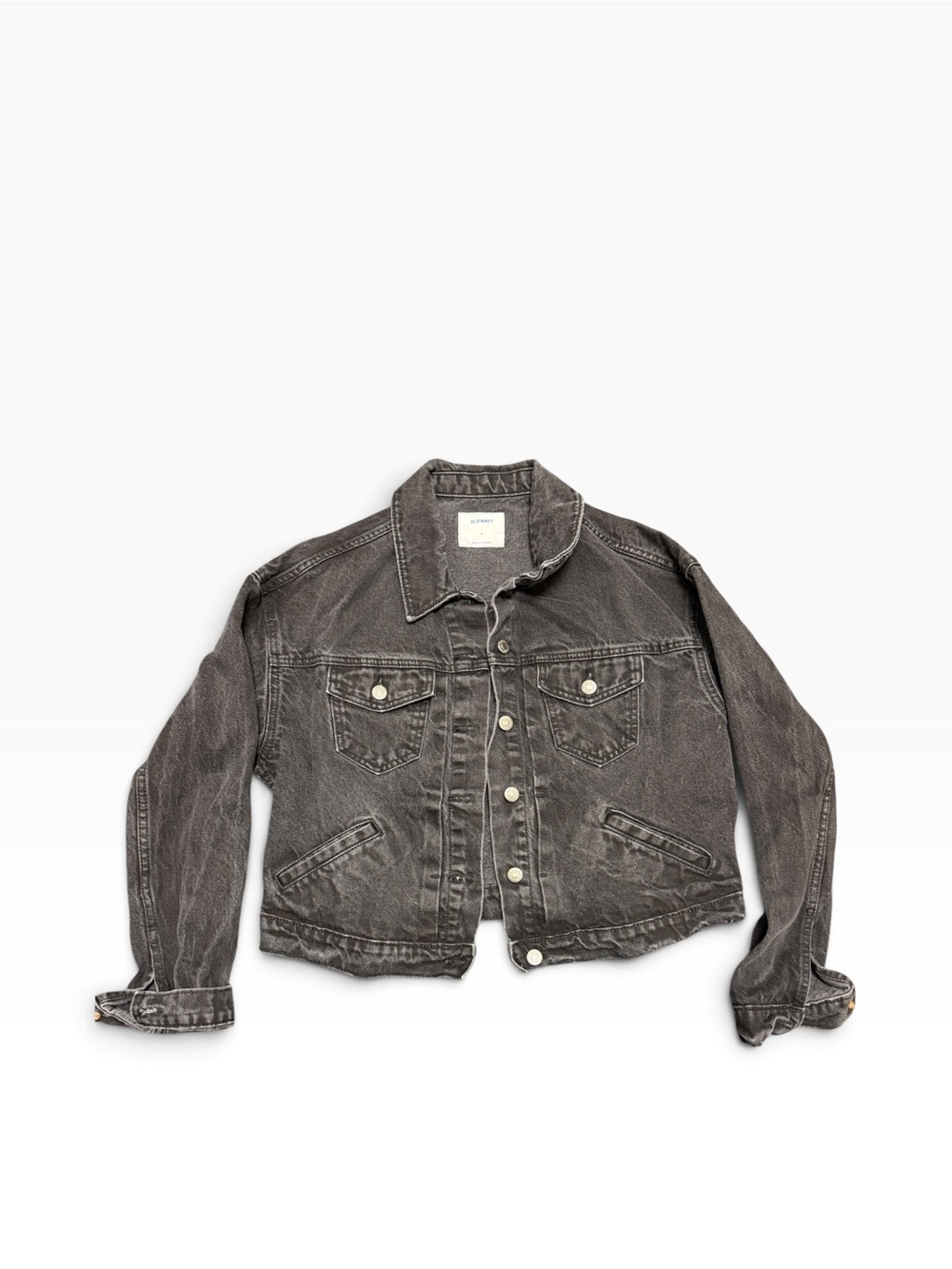 Women’s Large Black Denim Jacket